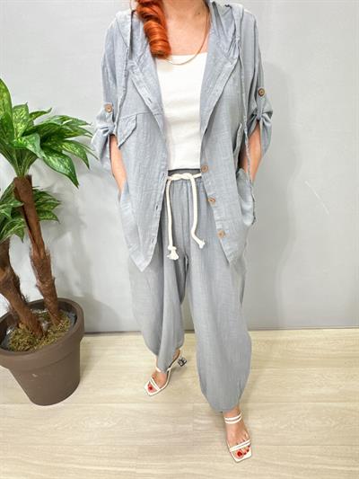 1404 Pamuklu Takım Gri