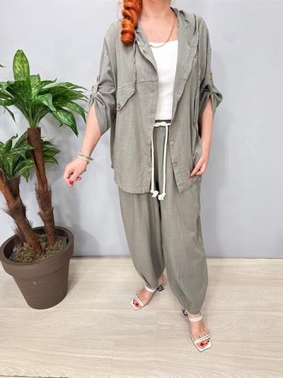 1404 Pamuklu Takım Haki