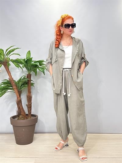 1404 Pamuklu Takım Haki