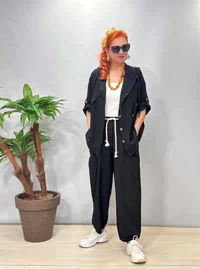 1404 Pamuklu Takım Siyah