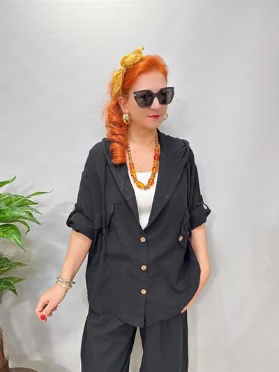 1404 Pamuklu Takım Siyah