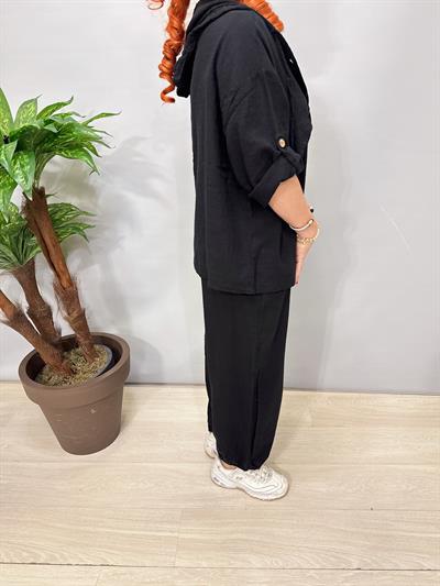 1404 Pamuklu Takım Siyah