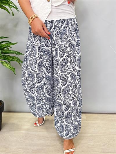 1495 PREMIUM İTALYAN VISCOS ŞALVAR BEYAZ 46 BEDENE KADAR UYUMLU 