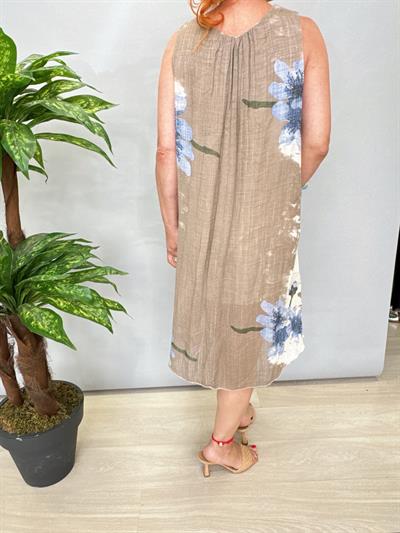 1760 Italyan Pamuklu Elbise Taş