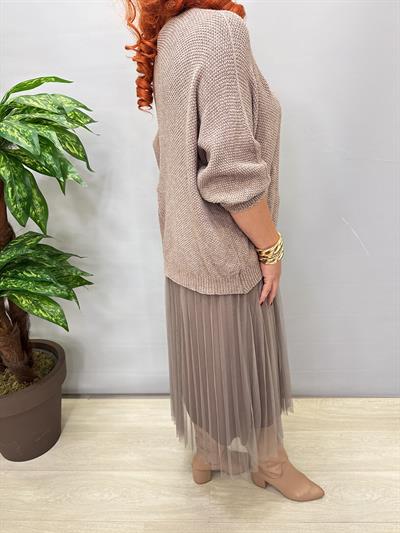 1785 Merserize Trikolu Elbise Vizon