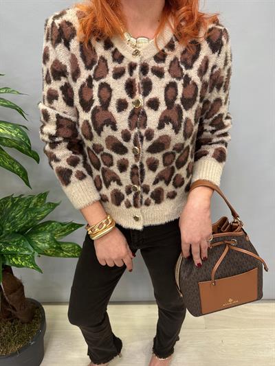 1810 LEOPAR DÜĞME DETAY HIRKA VİZON 