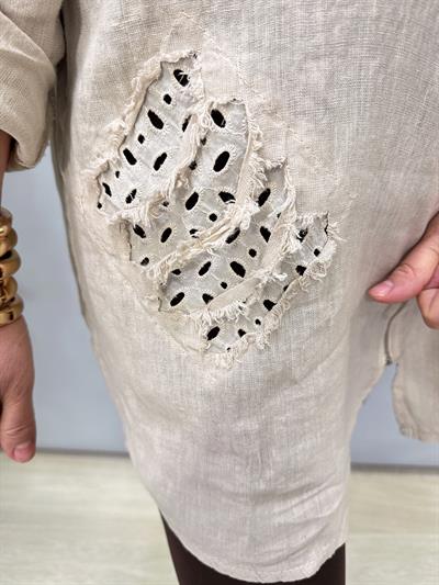 1935 Italyan Pamuk Keten Ceket Taş 