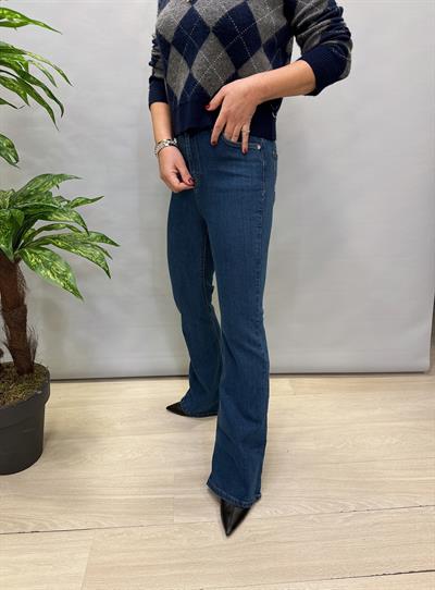 204 (BİR BEDEN KÜÇÜK ALINIZ) FULL LİKRALI TOPARLAYICI İSPANYOL PAÇA JEAN MAVİ