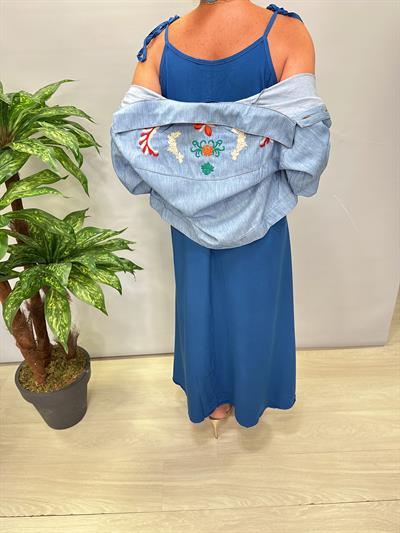 2085 Elbise / Ceket Takım Mavi