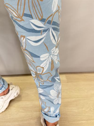 MNS 21191 İTALYAN DESENLİ PANTOLON 38-46 BEDENE  UYGUN MAVİ