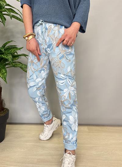 MNS 21191 İTALYAN DESENLİ PANTOLON 38-46 BEDENE  UYGUN MAVİ