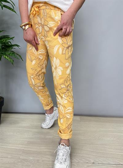 MNS 21191 İTALYAN DESENLİ PANTOLON 38-46 BEDENE  UYGUN SARI