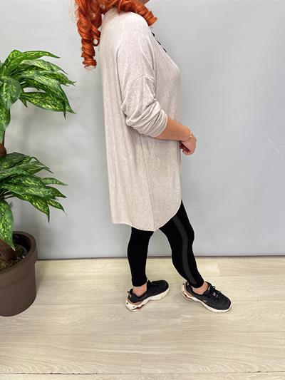 2121 Italyan Tunik Triko Bluz Taş