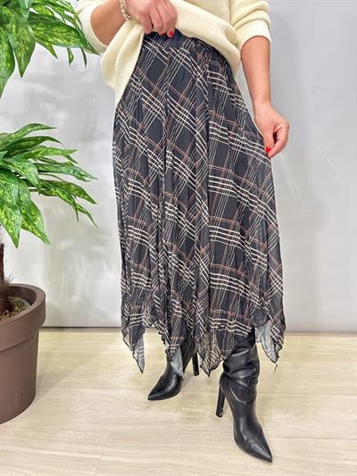 2126 Asimetrik Tül Etek