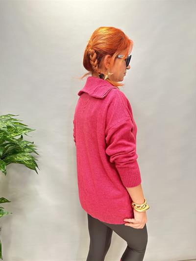 21745 YAKA FERMUAR ESNEK KAZAK FUŞYA 