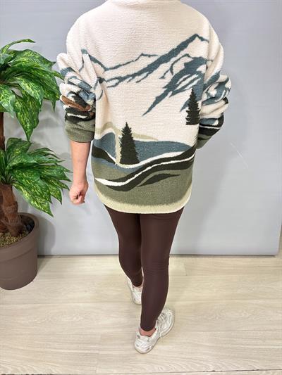 2226 Winter Seri Peluş Sweatshirt