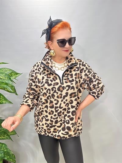 2226 Winter Seri Peluş Sweatshirt