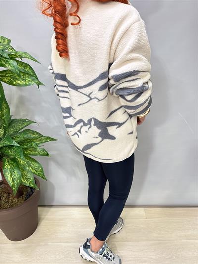 2226 Winter Seri Peluş Sweatshirt