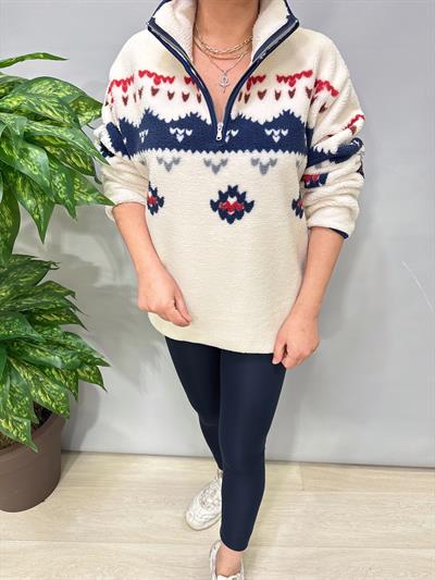 2226 Winter Seri Peluş Sweatshirt