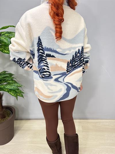 2226 Winter Seri Peluş Sweatshirt