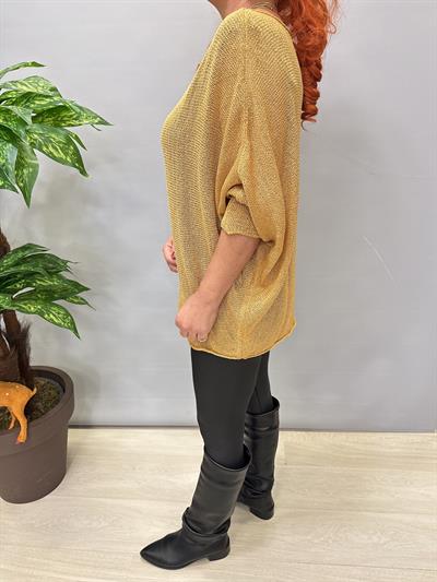 2320 Merserize Triko Bluz Gold