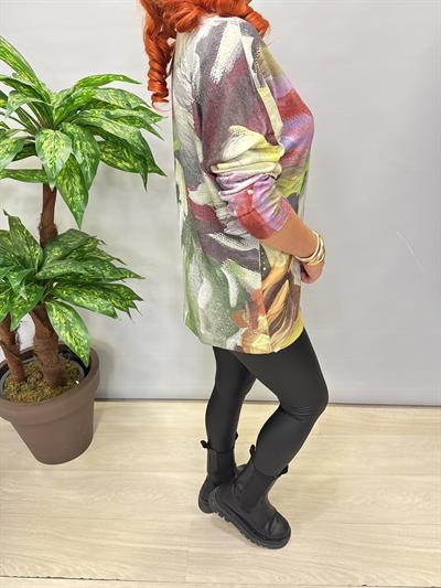 2322 Italyan Desenli Triko Bluz 