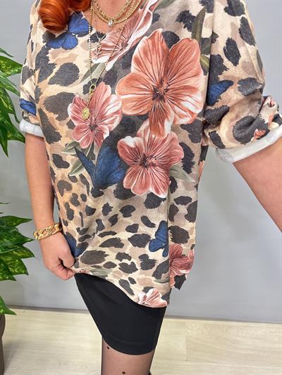 2322 Italyan Desenli Triko Bluz 