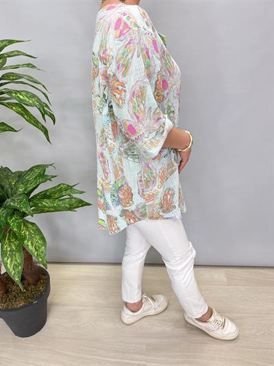 2330 İTALYAN PAMUKLU BLUZ MİNT 