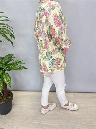 2330 İTALYAN PAMUKLU BLUZ SARI