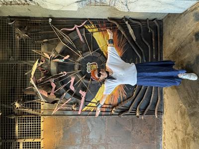 2341 Pamuklu Astarlı Etek Saks Mavi