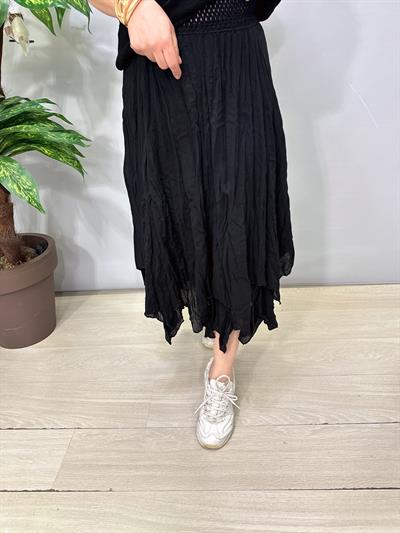 2341 Pamuklu Astarlı Etek Siyah