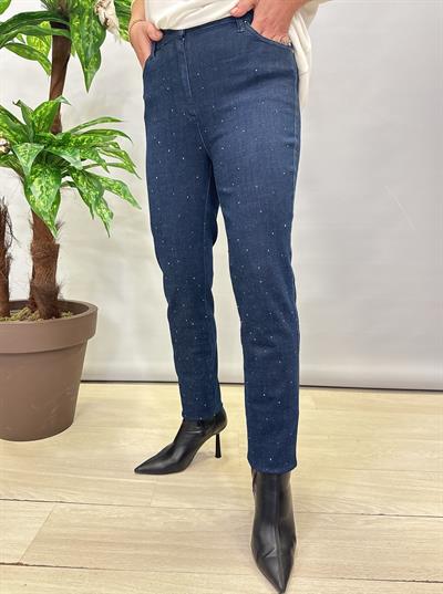 2395 Taş Detaylı Jean Mavi