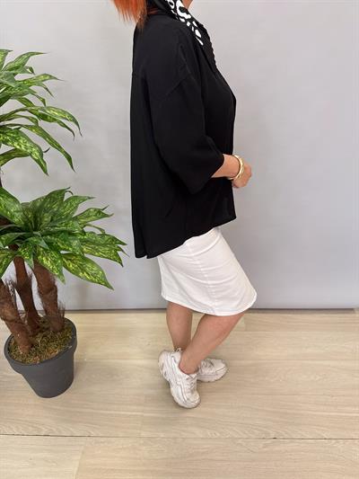 2415 SIRT DETAY GÖMLEK SİYAH