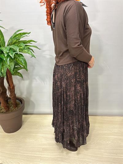 2441Tasarım Elbise Kahve 