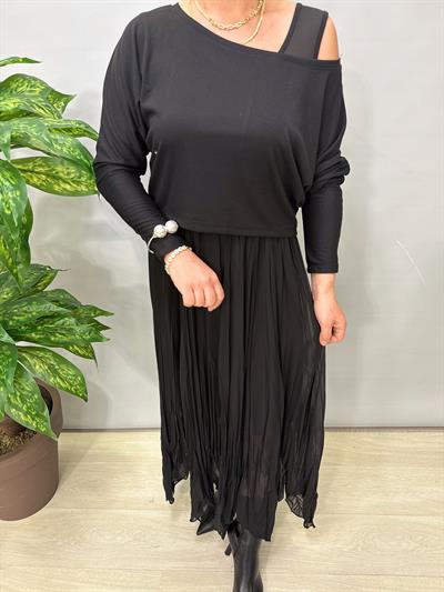 2443 Tasarım Elbise Siyah