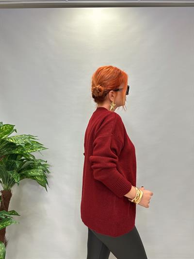 24760 TEDDY ESNEK KAZAK BORDO 