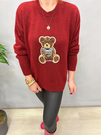 24760 TEDDY ESNEK KAZAK BORDO 