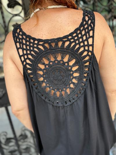 25062 PREMIUM İTALYAN PAMUK  SIRT DETAY  ELBİSE  44 BEDENE KADAR UYUMLUDUR  SİYAH boyum 1.64