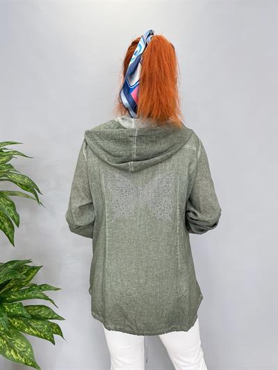 2519 PAMUKLU MEVSİMLİK İNCE CEKET HAKİ