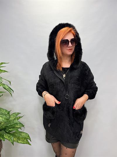 2525 İTHAL ANGORA KÜRK SİYAH