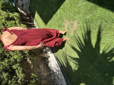 2560 Italyan Keten Tulum Bordo