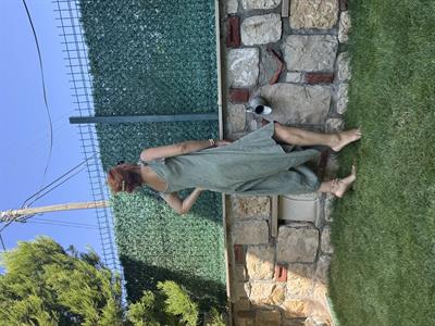 2560 Italyan Keten Tulum Gri Tonu