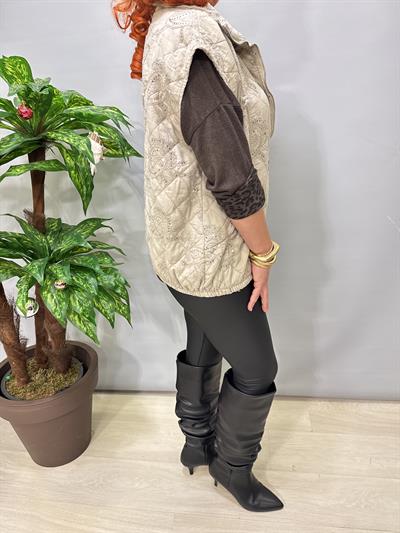 2626 Italyan Payet Detay Yelek Taş