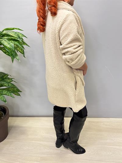 2646 Peluş Ceket Ekru