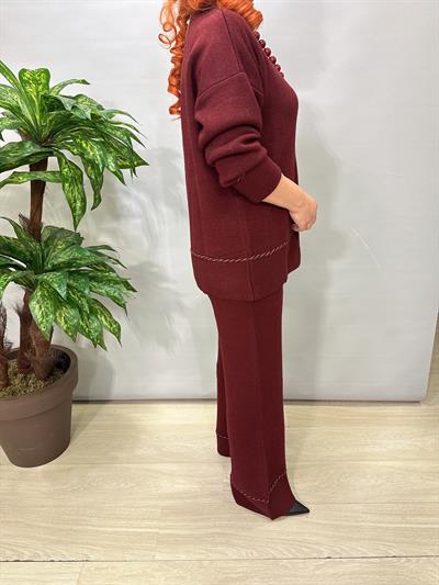 2666 Triko Takım Bordo 