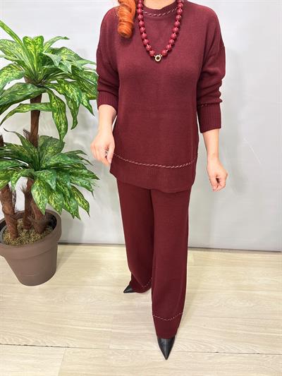 2666 Triko Takım Bordo 