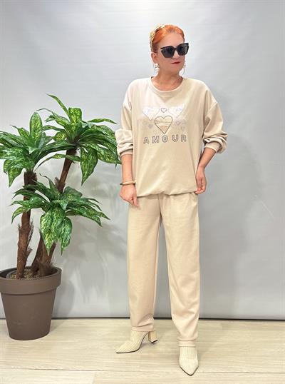 2675 Modal Doku Desenli Takım Taş