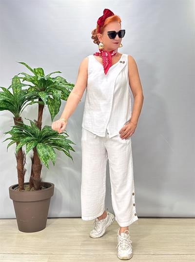 2680 Müslin Takım Beyaz