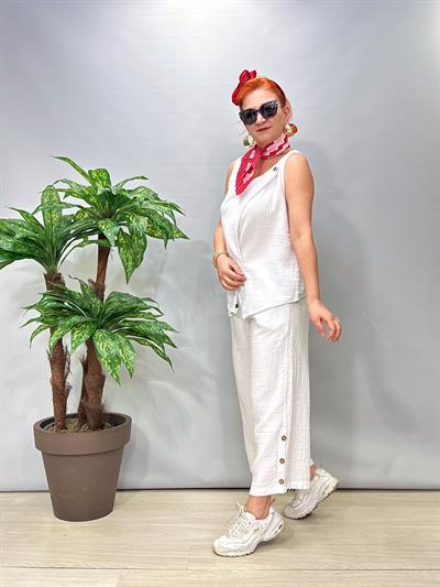 2680 Müslin Takım Beyaz