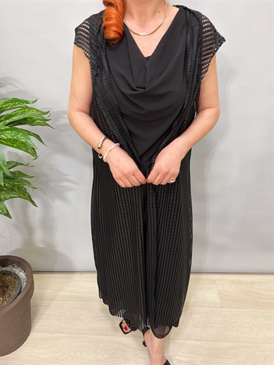 2686 Özel Tasarım Tül Detay Yelek